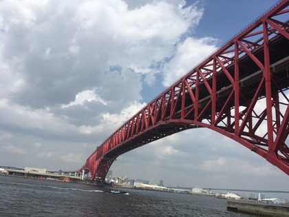 大阪港の赤いシンボル「港大橋」に行ってきました!